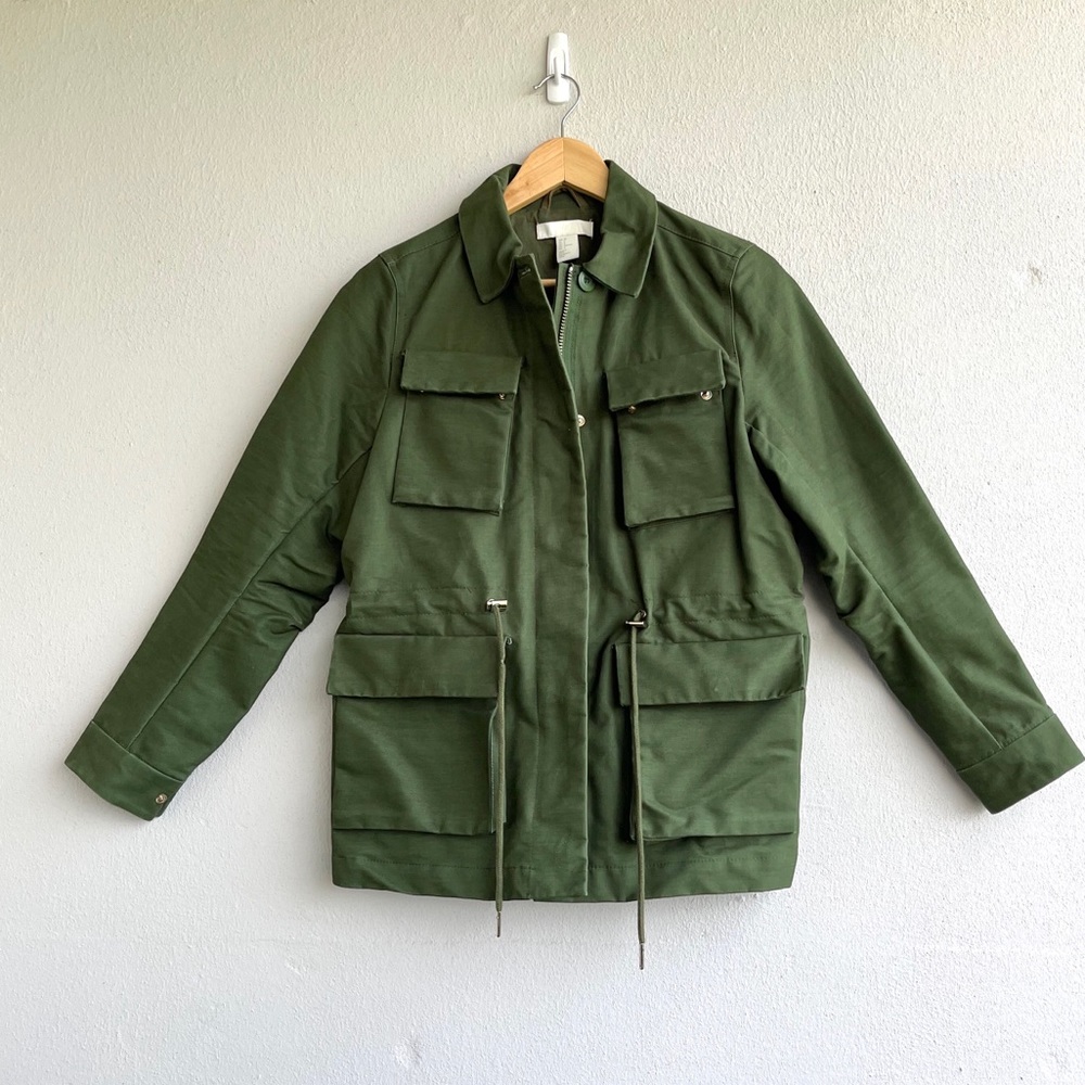H&M | Green Utility Cargo Jacket